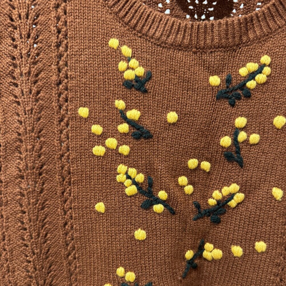 Sezane Gladys Jumper Noisette - Size L - Picture 4 of 8